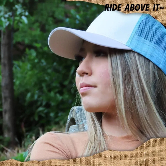 ❤️Women Blue Beach Trucker Hats for Women- Snapback Baseball Cap for Summer - Picture 3 of 9